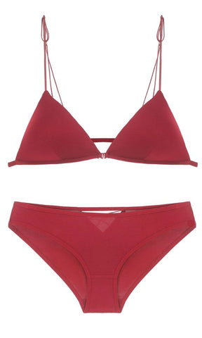 ROUGE MICRO BRALETTE & BRIEF SET