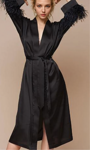 FIFI MARABOU ROBE - SOLD OUT