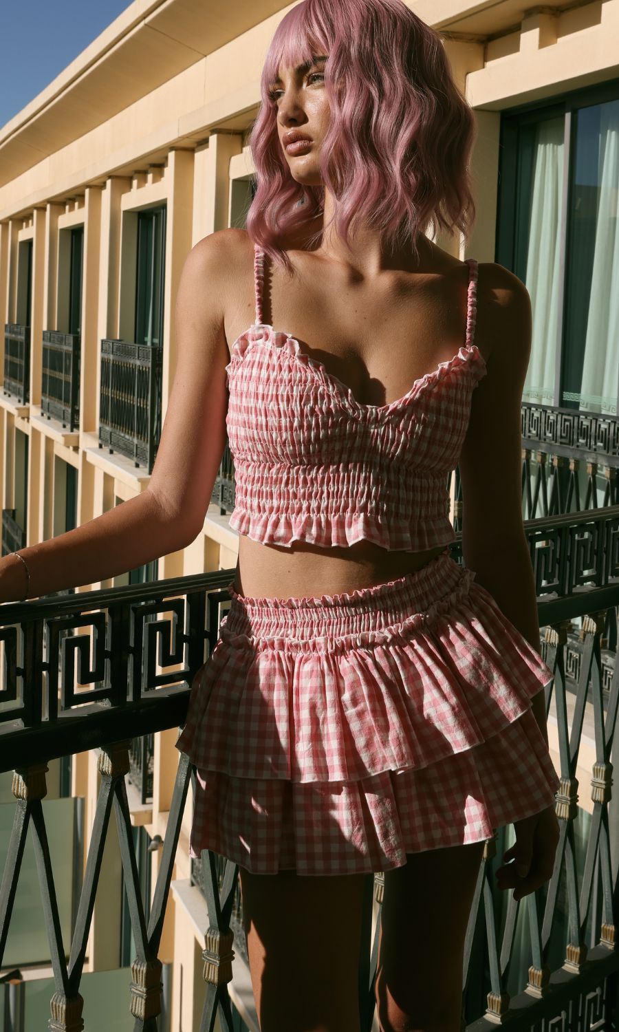 RIVIERA GINGHAM LOUNGE BRALETTE