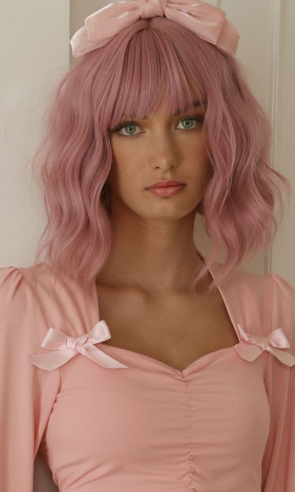 PARIS PINK BOW HAIR BAND