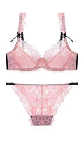 BLUSH BLACK BOW LINGERIE SET