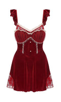 FIFI ROUGE VELVET BABYDOLL