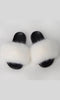 FIFI WHITE FAUX FUR SLIDES