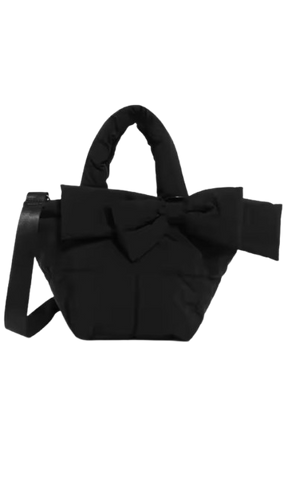 FRENCH BOW BLACK MINI TOTE