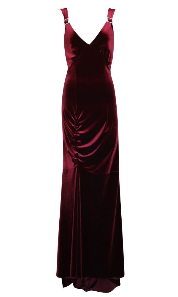 ROUGE D'AMOUR VELVET HARLOW GOWN - MADE TO ORDER