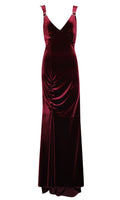 ROUGE D'AMOUR VELVET HARLOW GOWN - MADE TO ORDER